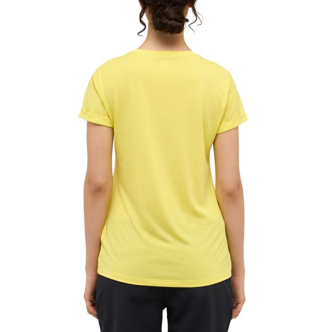 Haglöfs Ridge Hike Tee W – Tricou tehnic de drumeție - Galben Pale Yellow