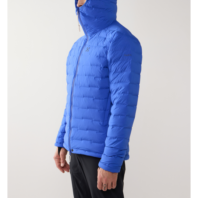 Haglöfs Spitz Down Hood – Geacă din puf elastică cu glugă - Albastru Northern Blue