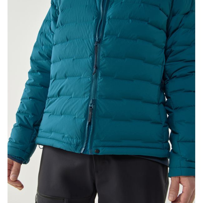 Haglöfs Spitz Down Hood – Geacă din puf elastică cu glugă - Albastru Deep Teal