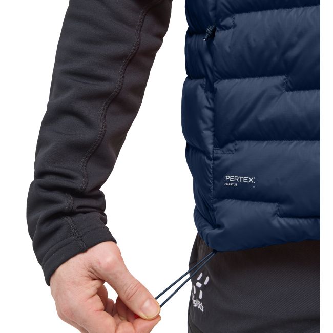 Haglöfs ROC Flash Down Vest – Vestă tehnică din puf - Albastru închis Tarn Blue