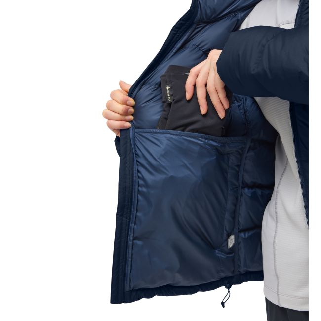 Haglöfs Rosson Down Hood W – Geacă din puf cu glugă - Albastru închis Tarn Blue