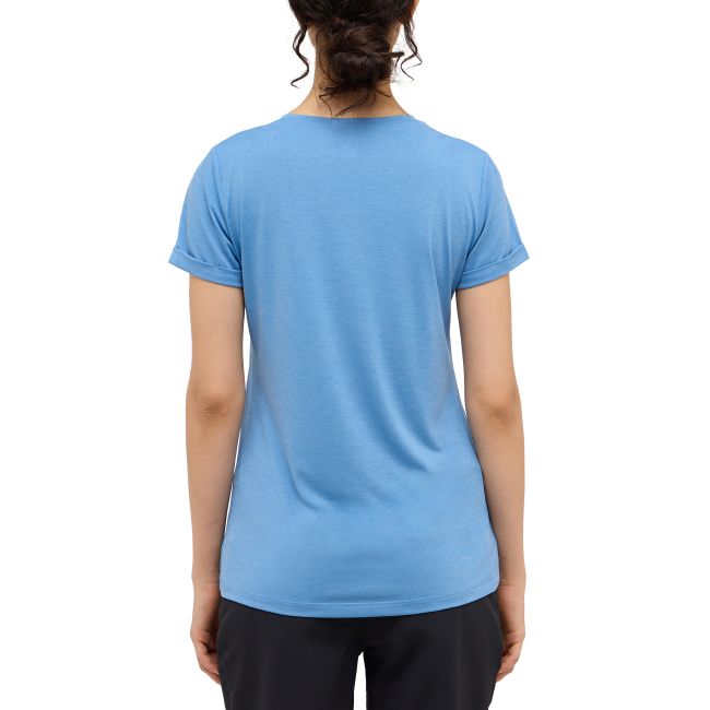 Haglöfs Ridge Hike Tee W – Tricou tehnic de drumeție - Albastru deschis Sky Blue