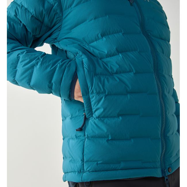 Haglöfs Spitz Down Hood – Geacă din puf elastică cu glugă - Albastru Deep Teal