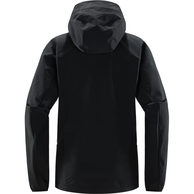 Haglöfs Move Softshell Hood W – Geacă softshell cu glugă - Negru True Black