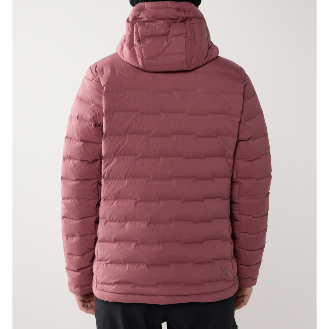 Haglöfs Spitz Down Hood W – Geacă din puf elastică cu glugă - Roz Misty Mauve