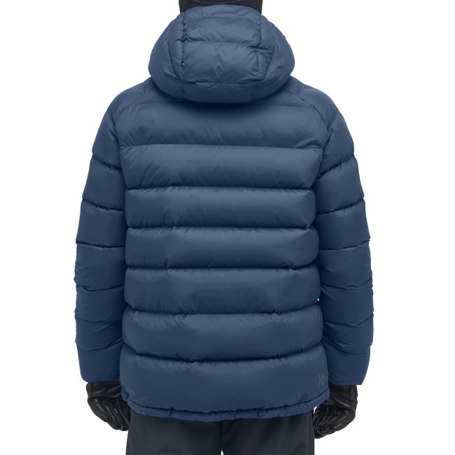 Haglöfs Rosson Down Hood – Geacă din puf cu glugă - Albastru închis Tarn Blue