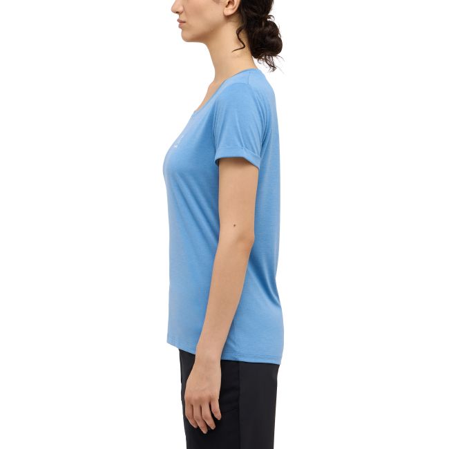 Haglöfs Ridge Hike Tee W – Tricou tehnic de drumeție - Albastru deschis Sky Blue