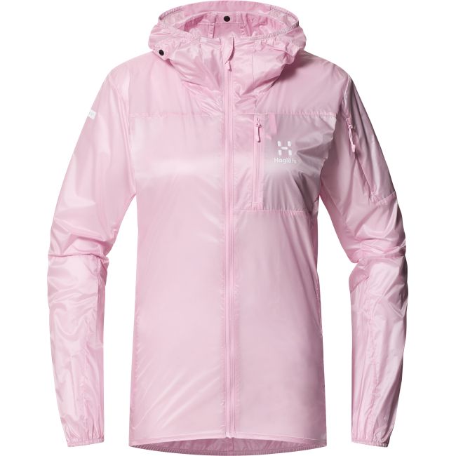 Haglöfs L.I.M Shield Hood W – Geacă de vânt ultraușoară cu glugă - Roz Fresh Pink