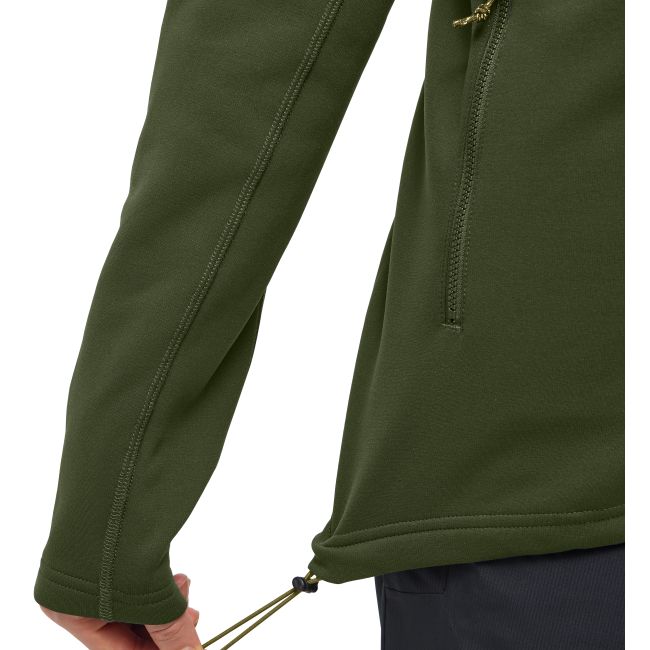 Haglöfs Rosson Mid Hood W – Hanorac strat intermediar - Verde Seaweed Green