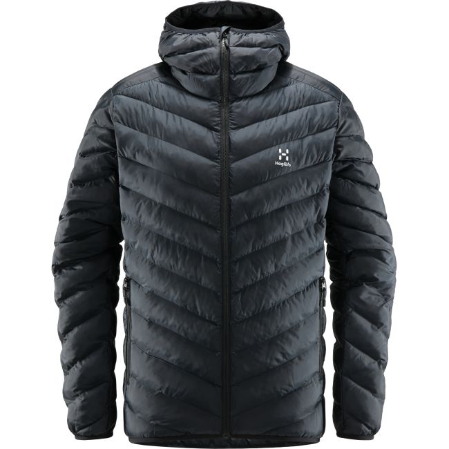 Haglöfs Särna Mimic Hood – Geacă izolată Mimic cu glugă - Negru True Black