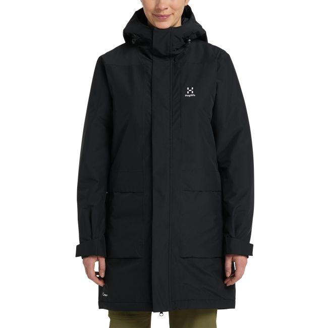 Haglöfs Salix PROOF Mimic Parka W – Parka izolată impermeabilă - Negru True Black