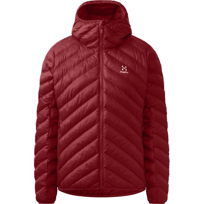 Haglöfs Särna Mimic Hood W – Geacă izolată Mimic cu glugă - Roșu Carmine Red