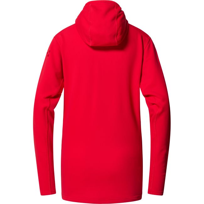 Haglöfs Rosson Mid Hood W – Hanorac strat intermediar - Roșu Bright Red