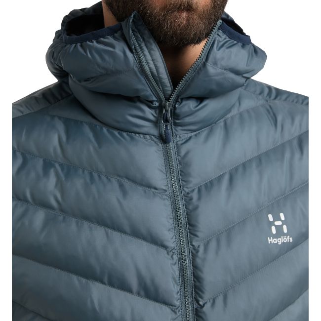 Haglöfs Särna Mimic Hood – Geacă izolată Mimic cu glugă - Albastru Steel Blue