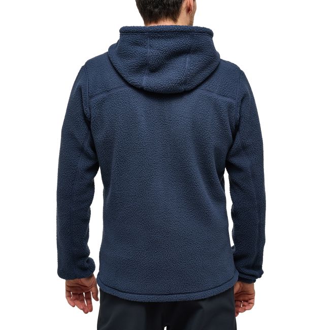 Haglöfs Malung Pile Hood – Hanorac fleece pufos - Albastru închis Tarn Blue
