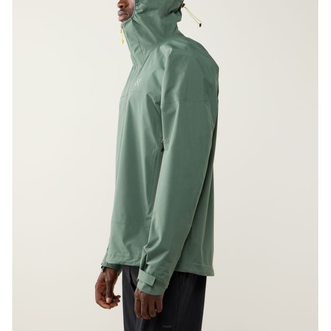 Haglöfs L.I.M Airak 2,5L Jacket – Geacă impermeabilă ultraușoară 2,5 straturi - Verde Chlorophyll Green