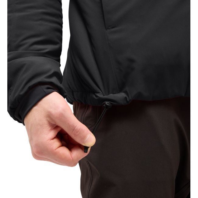 Haglöfs Mimic Alert Hood – Geacă izolată Mimic cu glugă - Negru True Black