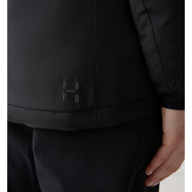 Haglöfs Mimic Alert Hood W – Geacă izolată Mimic cu glugă - Negru True Black