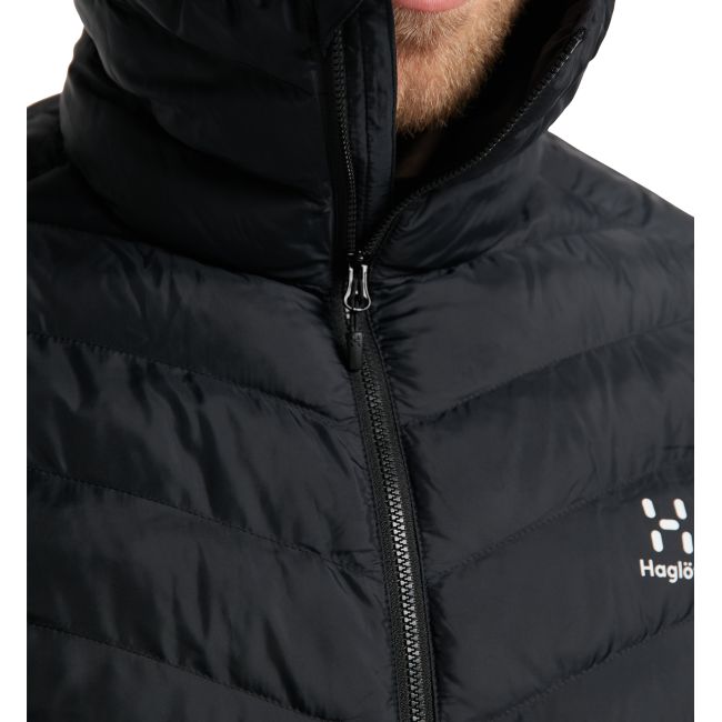 Haglöfs Särna Mimic Hood – Geacă izolată Mimic cu glugă - Negru True Black