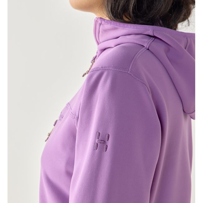 Haglöfs Rosson Mid Hood W – Hanorac strat intermediar - Mov Purple Ice