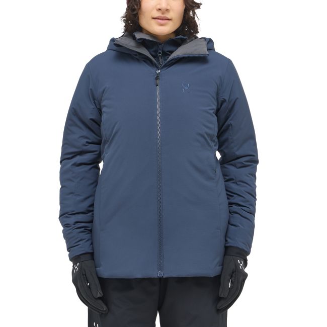 Haglöfs Mimic Alert Hood W – Geacă izolată Mimic cu glugă - Albastru închis Tarn Blue