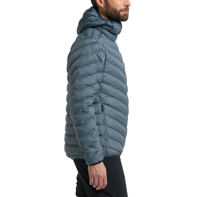 Haglöfs Särna Mimic Hood – Geacă izolată Mimic cu glugă - Albastru Steel Blue