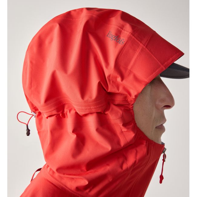 Haglöfs L.I.M Airak 2,5L Jacket – Geacă impermeabilă ultraușoară 2,5 straturi - Roșu Tech Red