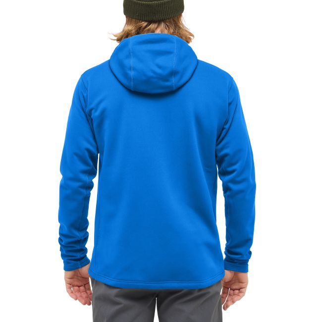 Haglöfs Rosson Mid Hood – Hanorac strat intermediar - Albastru Electric Blue