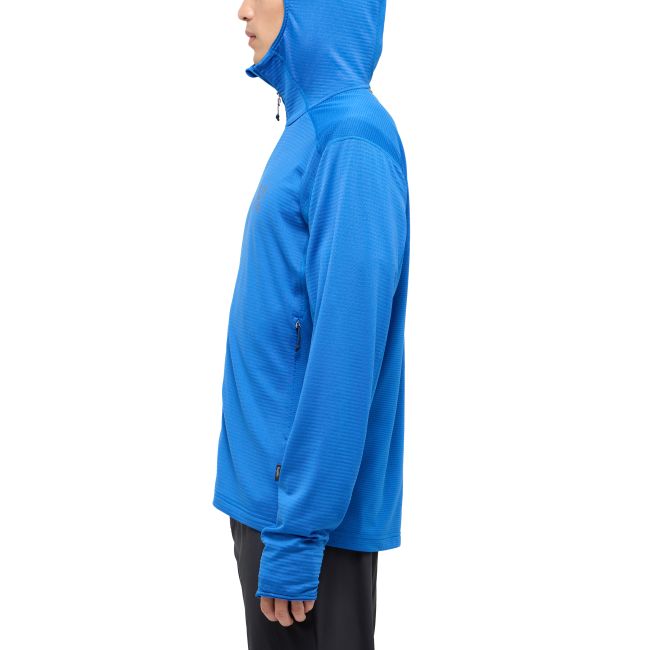 Haglöfs L.I.M Mid Multi Hood – Hanorac strat intermediar - Albastru Electric Blue