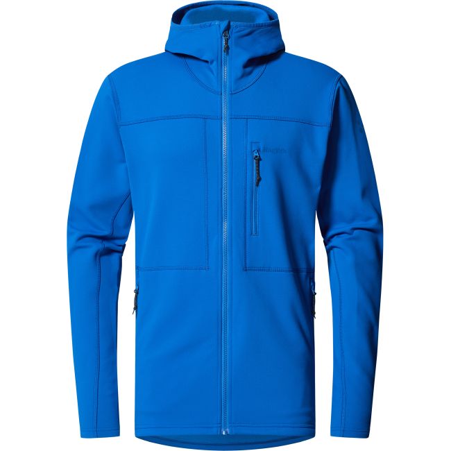 Haglöfs Rosson Mid Hood – Hanorac strat intermediar - Albastru Electric Blue