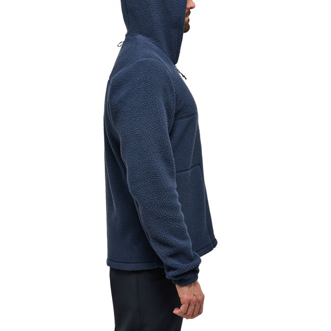 Haglöfs Malung Pile Hood – Hanorac fleece pufos - Albastru închis Tarn Blue