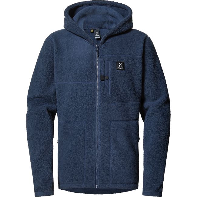 Haglöfs Malung Pile Hood – Hanorac fleece pufos - Albastru închis Tarn Blue