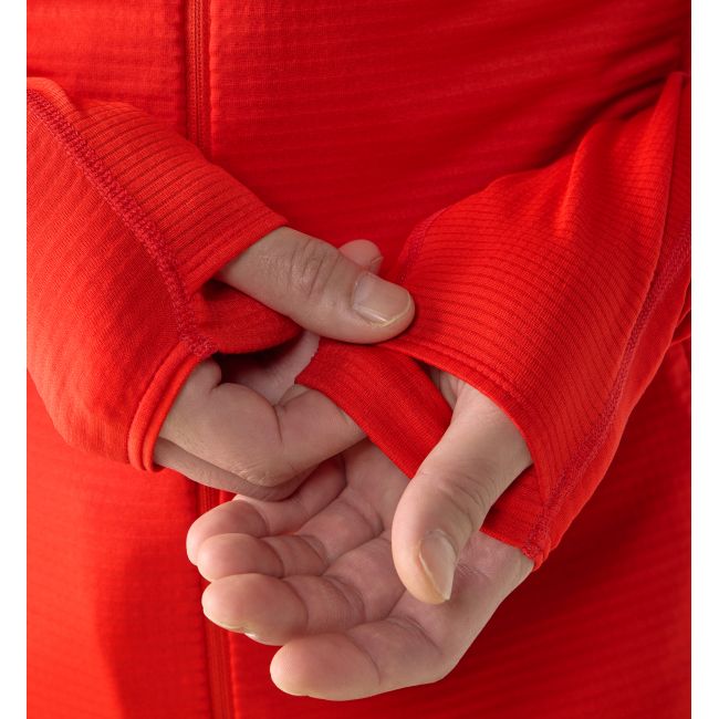 Haglöfs L.I.M Mid Multi Hood – Hanorac strat intermediar - Roșu Tech Red