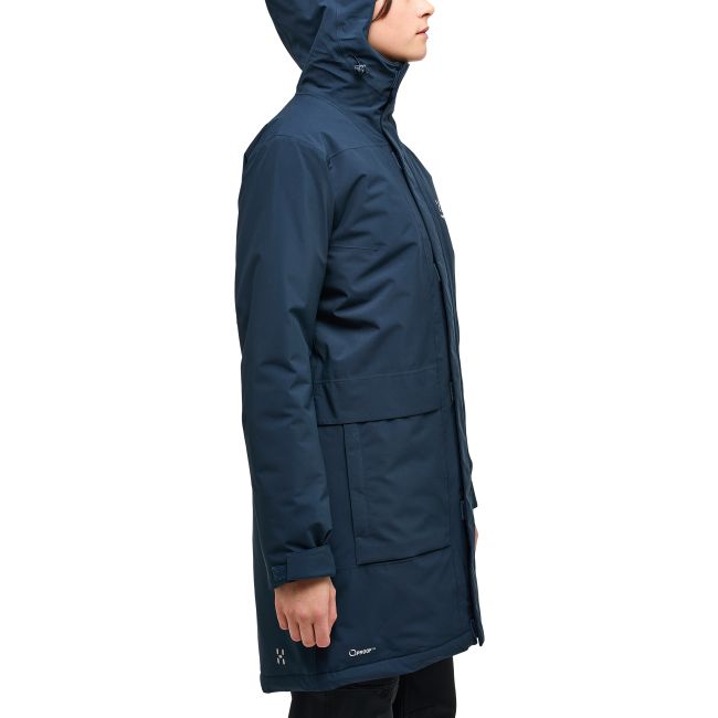 Haglöfs Salix PROOF Mimic Parka W – Parka izolată impermeabilă - Albastru închis Tarn Blue