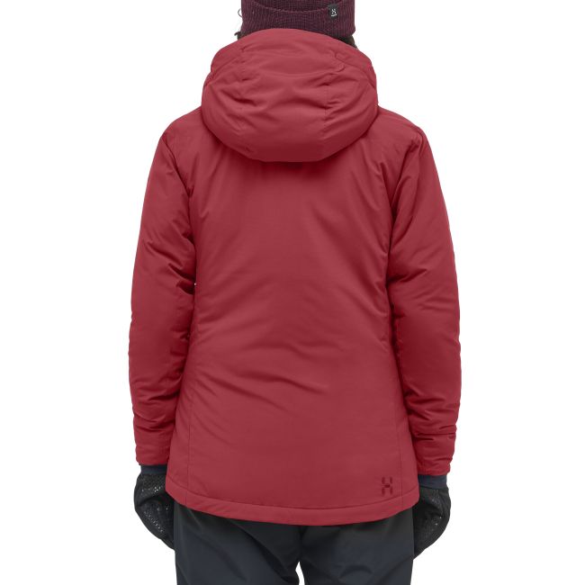 Haglöfs Mimic Alert Hood W – Geacă izolată Mimic cu glugă - Roșu Carmine Red