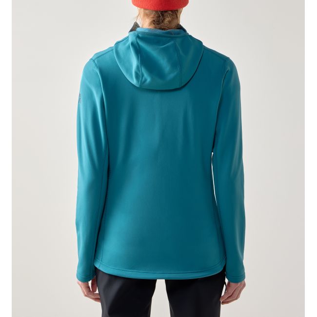 Haglöfs Rosson Mid Hood W – Hanorac strat intermediar - Albastru Mountain Teal