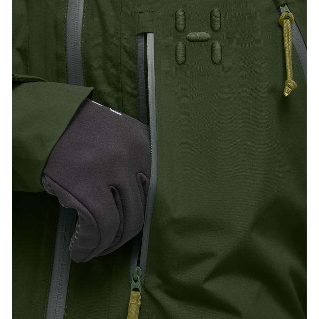 Haglöfs Latnja GTX Insulated Jacket – Geacă de schi izolată GORE-TEX - Verde închis Seaweed Green