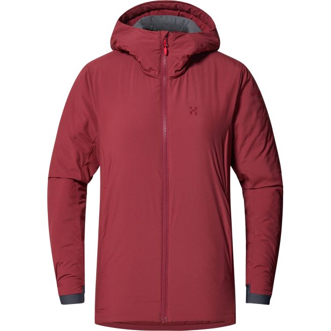 Haglöfs Mimic Alert Hood W – Geacă izolată Mimic cu glugă - Roșu Carmine Red