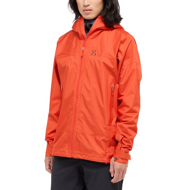 Haglöfs L.I.M Airak 2,5L Jacket – Geacă impermeabilă ultraușoară 2,5 straturi - Roșu Habanero