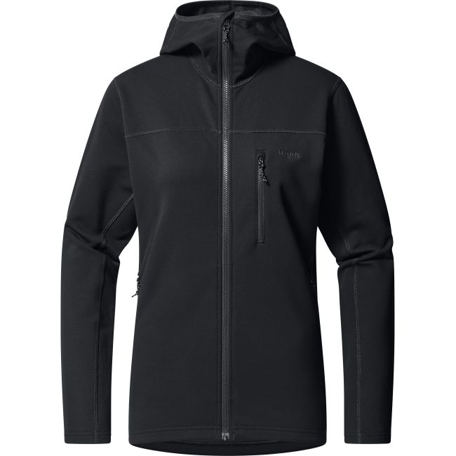 Haglöfs Rosson Mid Hood W – Hanorac strat intermediar - Negru True Black