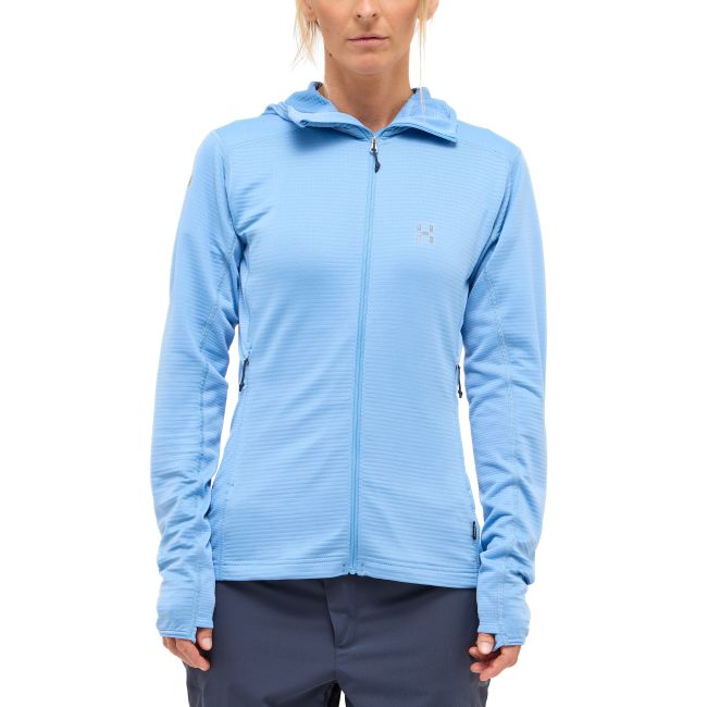 Haglöfs L.I.M Mid Multi Hood W – Hanorac strat intermediar - Albastru deschis Sky Blue