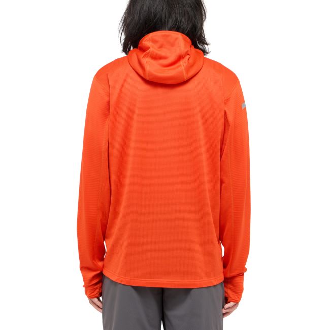 Haglöfs L.I.M Mid Multi Hood – Hanorac strat intermediar - Roșu Habanero