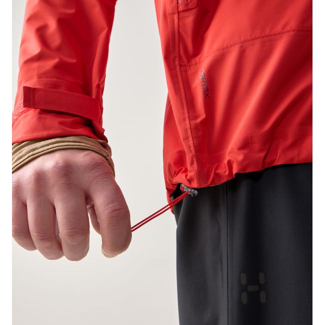 Haglöfs L.I.M Airak 2,5L Jacket – Geacă impermeabilă ultraușoară 2,5 straturi - Roșu Tech Red