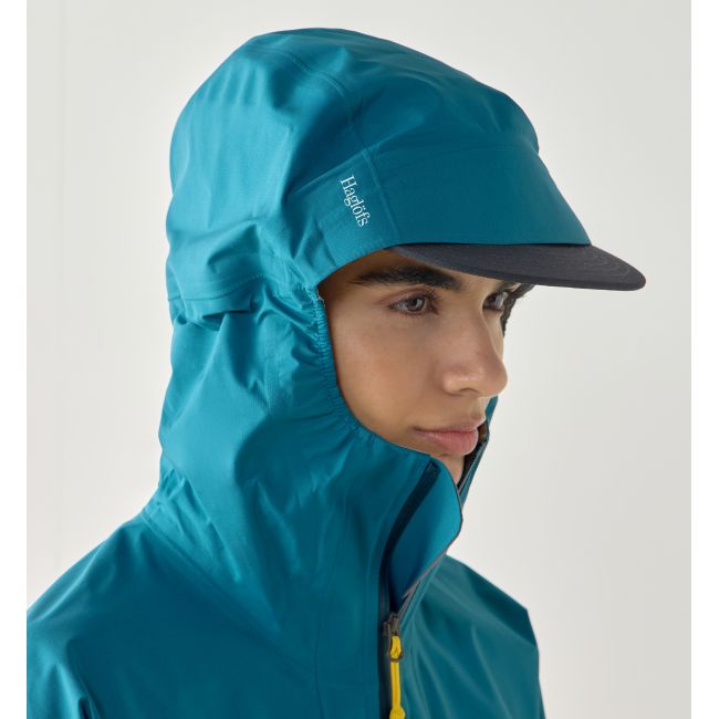 Haglöfs L.I.M Airak 2,5L Jacket W – Geacă impermeabilă ultraușoară 2,5 straturi - Albastru Deep Teal