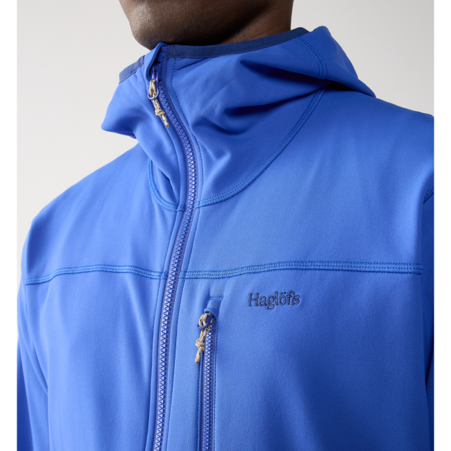 Haglöfs Rosson Mid Hood – Hanorac strat intermediar - Albastru Northern Blue