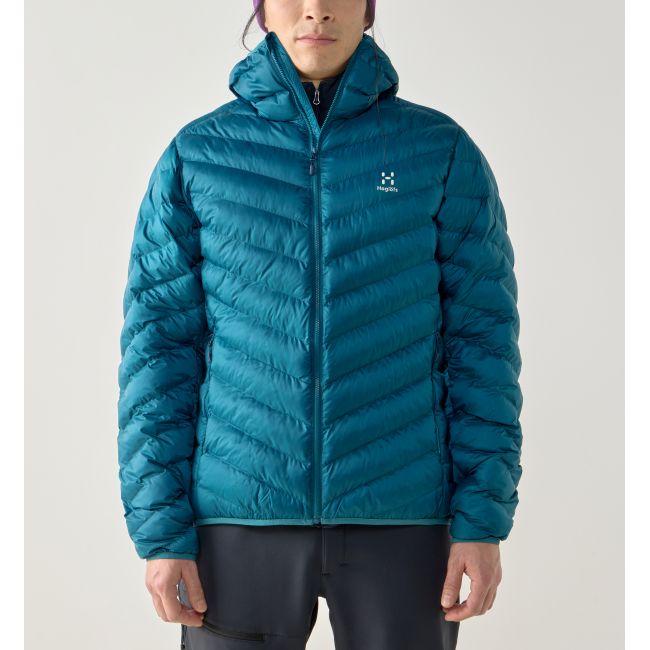 Haglöfs Särna Mimic Hood – Geacă izolată Mimic cu glugă - Albastru Deep Teal