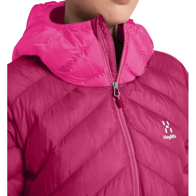 Haglöfs Särna Mimic Hood W – Geacă izolată Mimic cu glugă - Roz