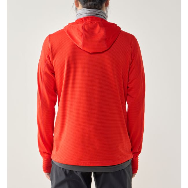 Haglöfs L.I.M Mid Multi Hood – Hanorac strat intermediar - Roșu Tech Red
