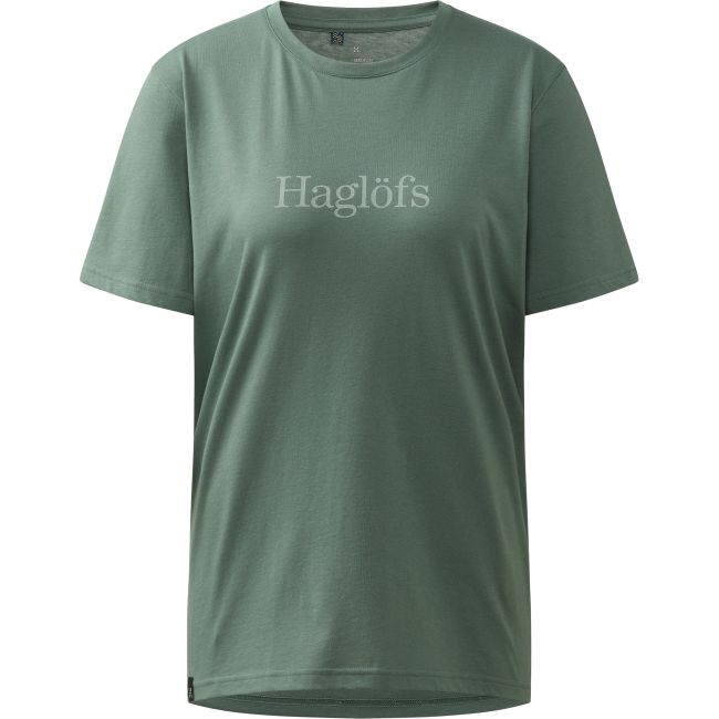 Haglöfs Outsiders Tee W – Tricou din bumbac - Verde Chlorophyll Green
