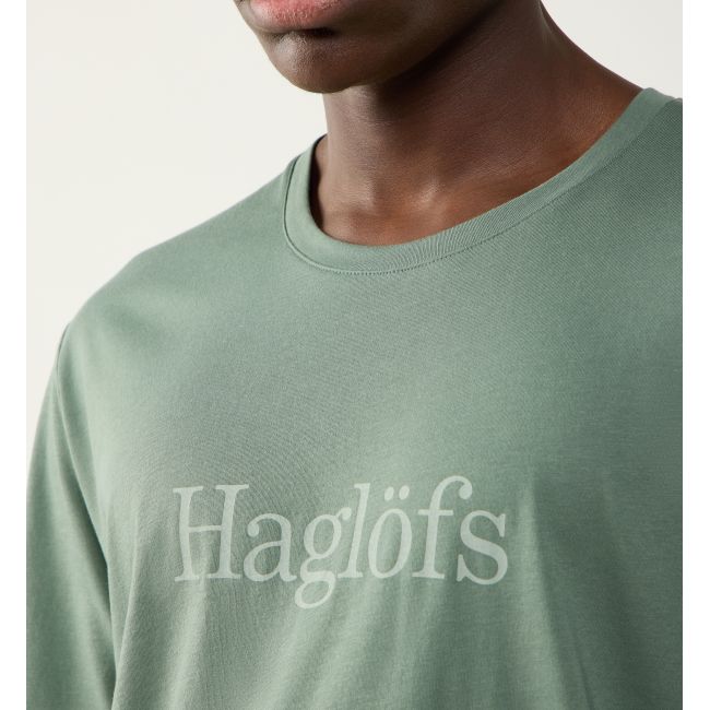 Haglöfs Outsiders Tee – Tricou din bumbac - Verde Chlorophyll Green